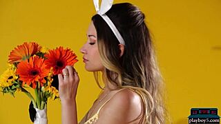 I saw asian teen kelly lu expose her pierced nipples in lingerie for playboy