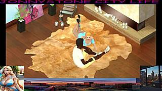 Blonde Cartoon Interracial Monster Cock