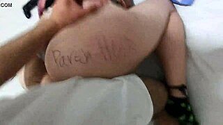A hot scene of a homemade nature with a big cock and anal sex