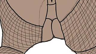 Drawing Black Big Booty In Doggy Style Position
