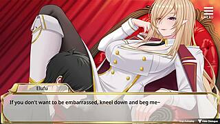 Watch your elf queen dominate you with feet and force you to cum!