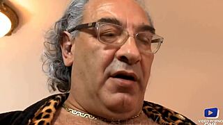 The maid gets anally fucked by a rich old guy