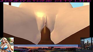 Blonde Cartoon Interracial Monster Cock