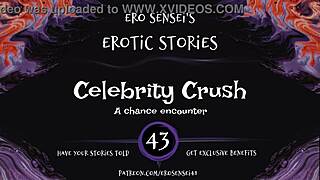 Erotic audio experience with a celebrity crush for women