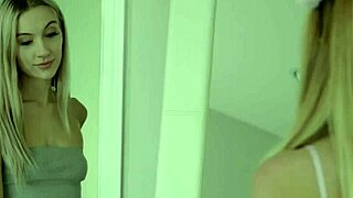 Sexy blonde lesbians khloe kapri and jazmin luv rub pussies through panties