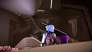 Pink Haired Futa Fucks Sex Bot