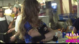 Fantasy Fest Street Flashing Sluts Show Off in Public High Quality