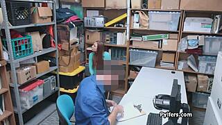 hell yeah! czech hottie caught and slammed by mall security!