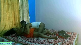 Indian bengali bhabhi cheats at work with dirty kissing and fucking