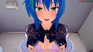 Xenovia and Issei's DxD NTR madness in animated porn