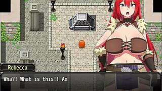 A redhead girl saves the boy she loves from bandits