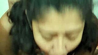 Latina Wife Gives Close Up Blowjob and Ass Sex