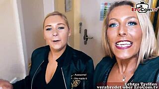 German lesbians in real casting and one drags the other
