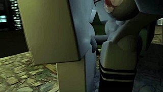 I watch Kyller sucking in the alley in this RR34 cartoon