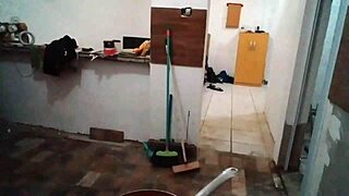 Blonde Milf Stella Still Flaunts Big Tits in Kitchen