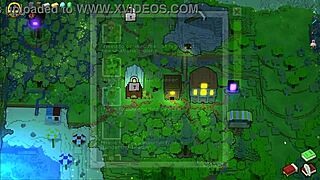 Hot Underwear Blowjob with Big Tits in Hornycraft Parody