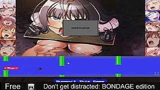 Don't get distracted in this bondage game challenge