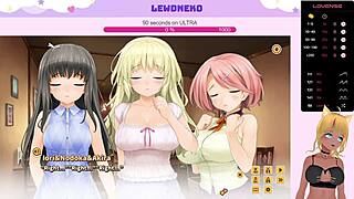 Vtuber Lewdneko in Love Cube Part 7 - Porn Game