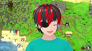 Hot Underwear Blowjob with Big Tits in Hornycraft Parody