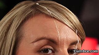 flirty peach eats cumshot facial load