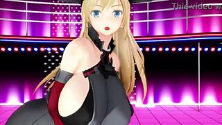 mmd bismarck shakes big tits and ass in 3d hentai