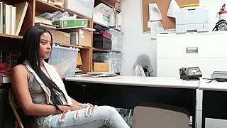 bonnie grey and maya bijou caught shoplifting, bent over punishment