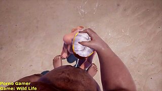 Wild Life Porn Game Tanka Blows Big Cocks On Beach For Cumshots