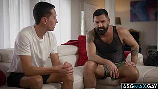 stepdad dominic pacifico with stepson nicholas adams