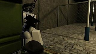 I watch Kyller sucking in the alley in this RR34 cartoon