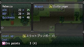 A redhead girl saves the boy she loves from bandits