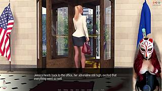 jessica oneil's hard news episode with see-through lingerie