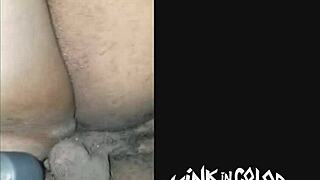 Ebony milf gets random doggystyle fucking with double cumshot