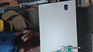 hell yeah! czech hottie caught and slammed by mall security!