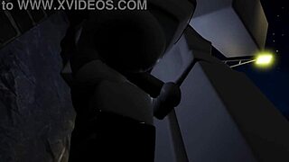 I watch Kyller sucking in the alley in this RR34 cartoon