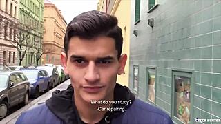 amateur gay for pay cumshot - czech hunter 525 with rough spanking and rimjob