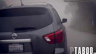 Petite Zoey Monroe in a hot cowgirl and doggystyle scene in the middle of nowhere