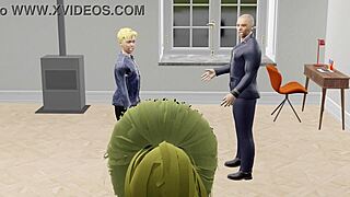 Maya Boldly Stars In 3D Hentai Lingerie Group Scene