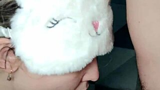 What delight, she cleans up after big mess