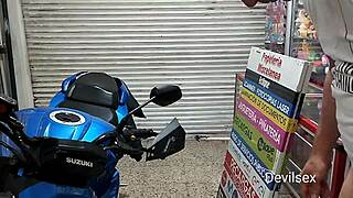 Feeling the thrill of being caught masturbating behind bars