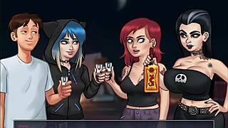 summertime saga with small tits 😍