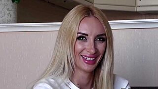 Blonde Shows Big Tits In Casting