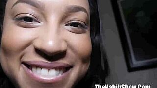 Mexican Black Diamond Banks Fuck Roommate's Big Black Cock