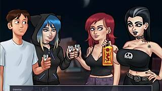 summertime saga with small tits 😍