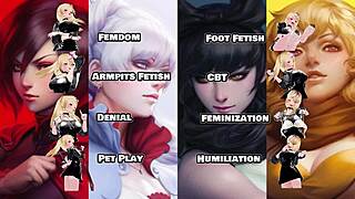 Ruby and Blake guide you through RWBY hentai journey