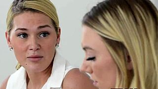 Hot lesbian teens riding dildo