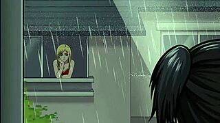 Eren fucks mikasa the goth who only receives his daily semen!