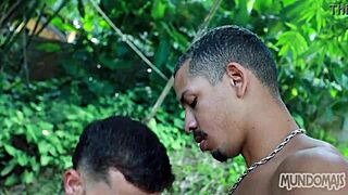 Intense Bareback Fucking in the Woods with Big Cock