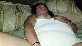 Sexy Bbw Plays In Sold Panties And Plays With A Mouthful Of Cum