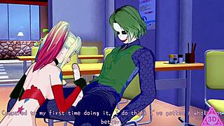 Harley Quinn Hentai: Horny Blowjob And Handjob Leading To Cumshot!