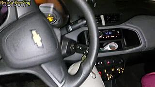 beautiful european babe feels deep pleasure from anal and blowjob creampie